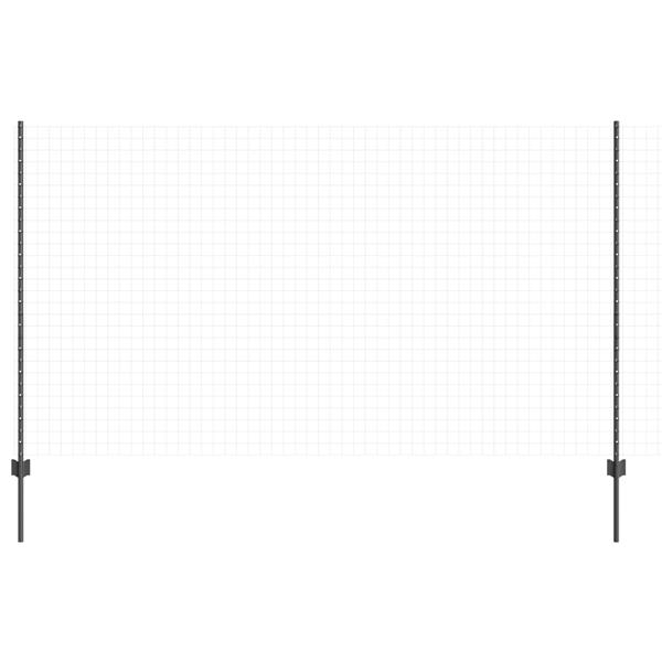 Grote foto vidaxl hekpalen 22 stuks u channel grijs 140 cm staal tuin en terras overige tuin en terras