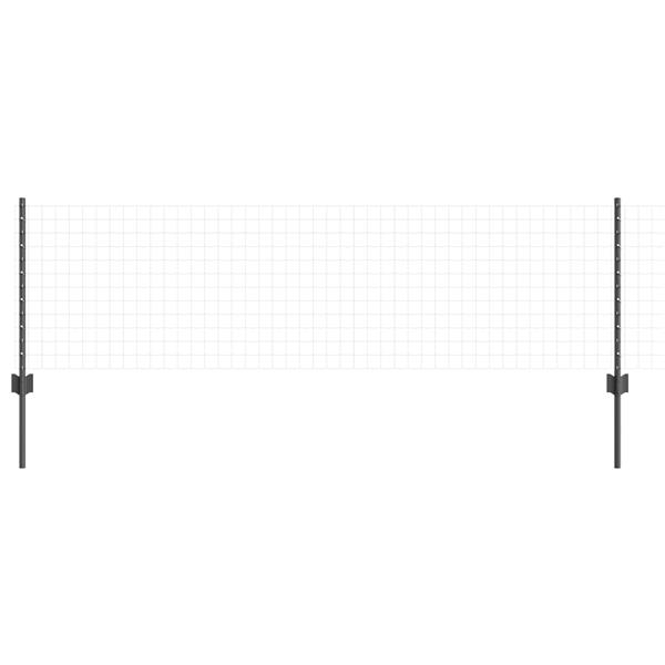 Grote foto vidaxl hekpalen 5 stuks u vormig grijs 60 cm staal tuin en terras overige tuin en terras