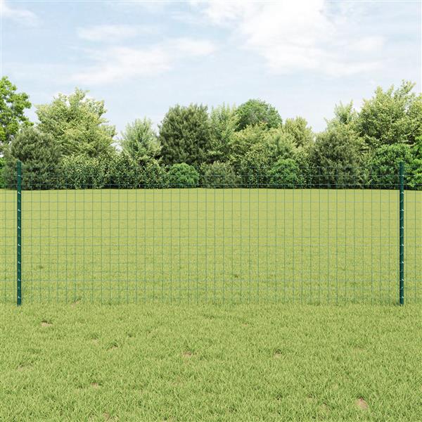 Grote foto vidaxl heipalen 5 stuks u kanaal groen 80 cm staal tuin en terras overige tuin en terras