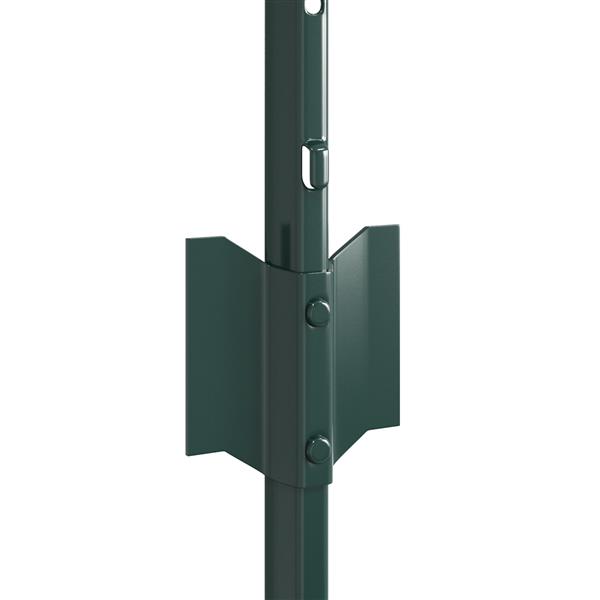 Grote foto vidaxl schuttingpalen 11 stuks u channel groen 40 cm staal tuin en terras overige tuin en terras