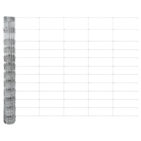Grote foto vidaxl veldomheining 1 2x50 m gegalvaniseerd staal tuin en terras hekken en schuttingen