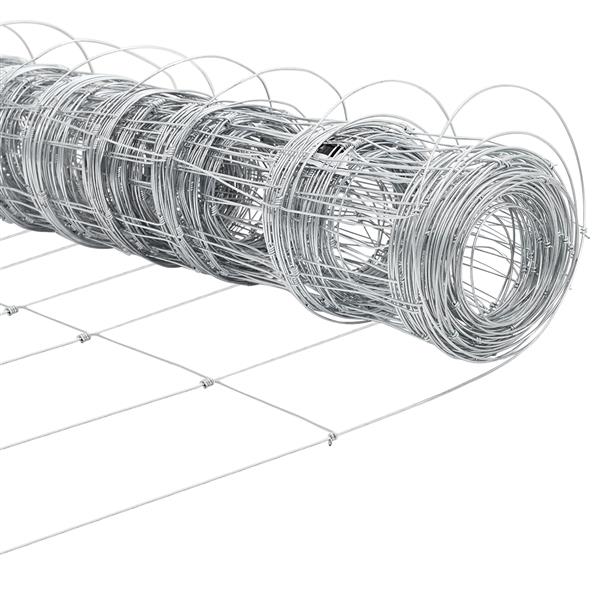 Grote foto vidaxl veldhek 1.2x50 m gegalvaniseerd staal tuin en terras hekken en schuttingen