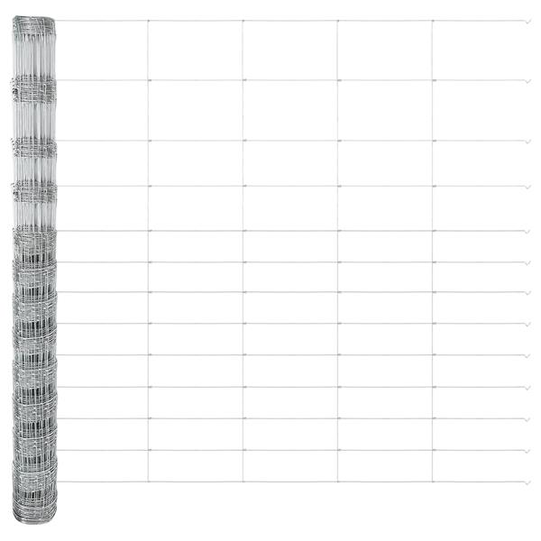 Grote foto vidaxl veldomheining 1.5x25 m gegalvaniseerd staal tuin en terras hekken en schuttingen