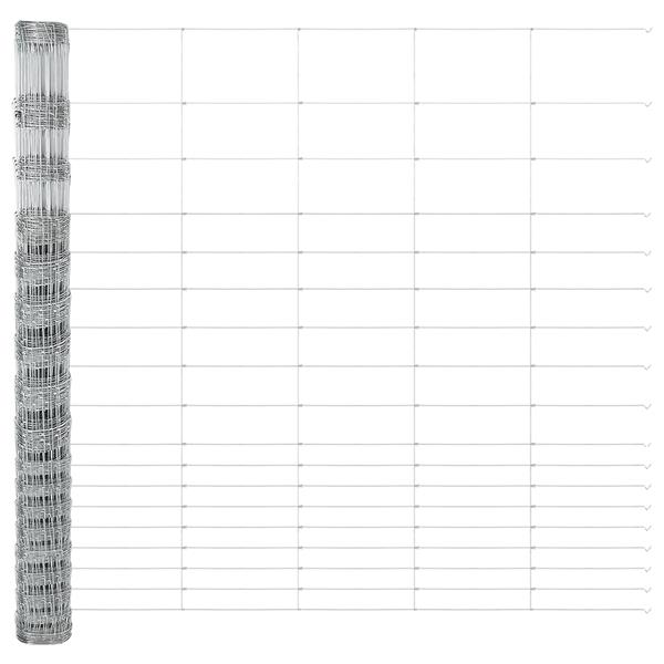 Grote foto vidaxl veldhek 1.5x10 m gegalvaniseerd staal tuin en terras hekken en schuttingen