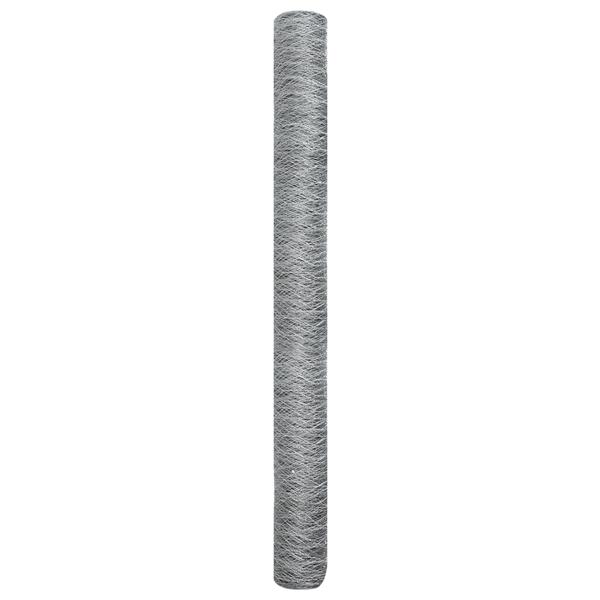Grote foto vidaxl hexagon hek 1 6x100 m gegalvaniseerd staal tuin en terras hekken en schuttingen