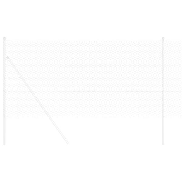 Grote foto vidaxl hexagon fence 1.4x50 m gegalvaniseerd staal tuin en terras hekken en schuttingen