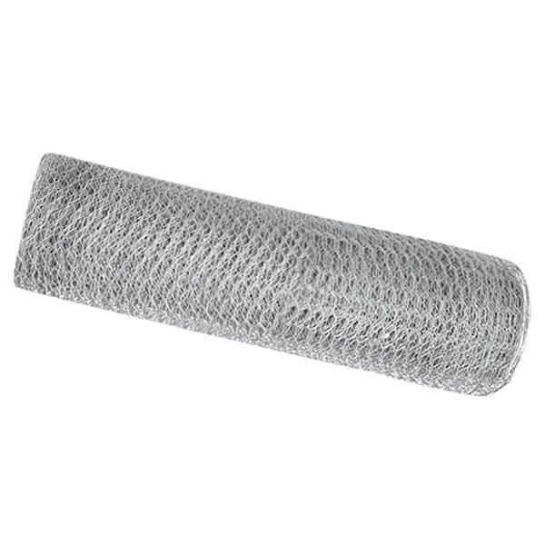 Grote foto vidaxl hexagon tuinhek 0.4x25 m gegalvaniseerd staal tuin en terras hekken en schuttingen