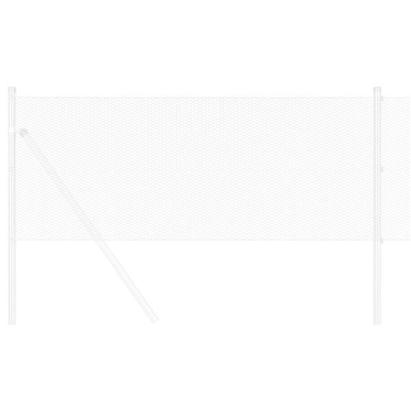 Grote foto vidaxl hexagon tuinhek 0.4x25 m gegalvaniseerd staal tuin en terras hekken en schuttingen