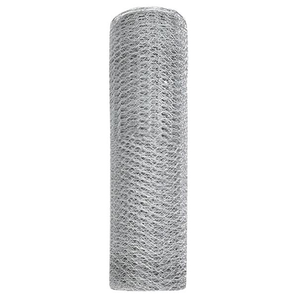 Grote foto vidaxl hexagon tuinhek 0.4x25 m gegalvaniseerd staal tuin en terras hekken en schuttingen