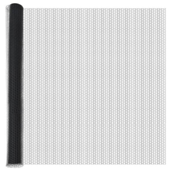 Grote foto vidaxl hexagon schutting grijs 1 6x50 m staal tuin en terras hekken en schuttingen