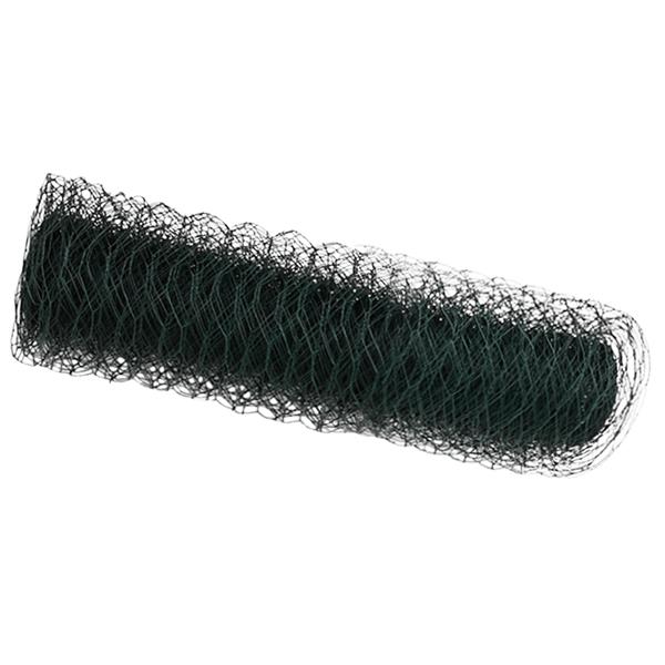 Grote foto vidaxl hexagon schutting groen 0.8x100 m staal tuin en terras hekken en schuttingen