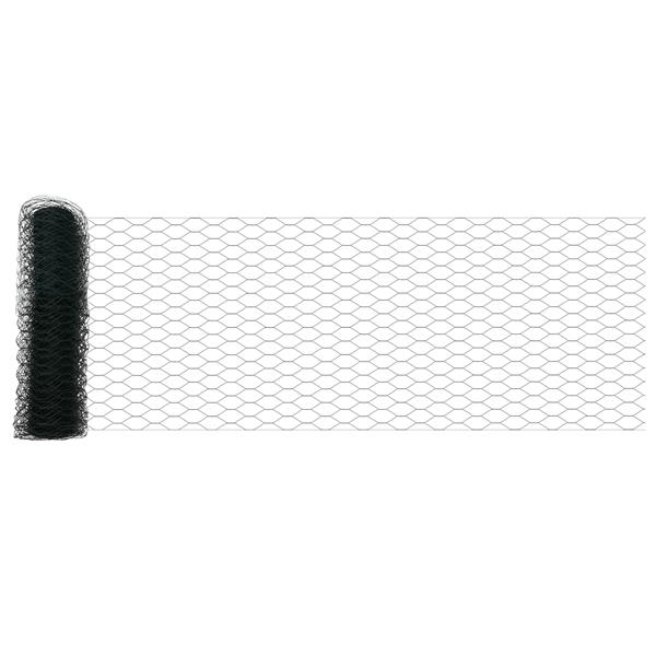 Grote foto vidaxl hexagon schutting groen 0.8x100 m staal tuin en terras hekken en schuttingen
