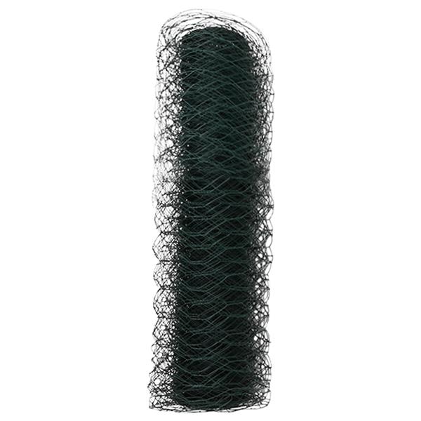 Grote foto vidaxl hexagon schutting groen 0.8x100 m staal tuin en terras hekken en schuttingen