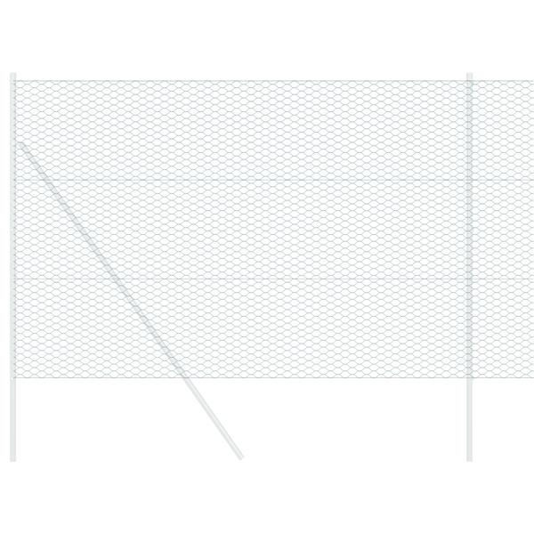 Grote foto vidaxl hexagon schutting groen 1 6x10 m staal tuin en terras hekken en schuttingen