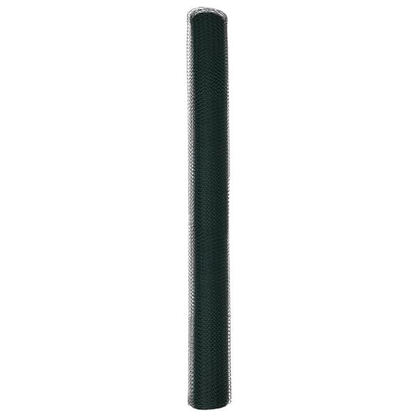 Grote foto vidaxl hexagon schutting groen 1.5x10 m staal tuin en terras hekken en schuttingen