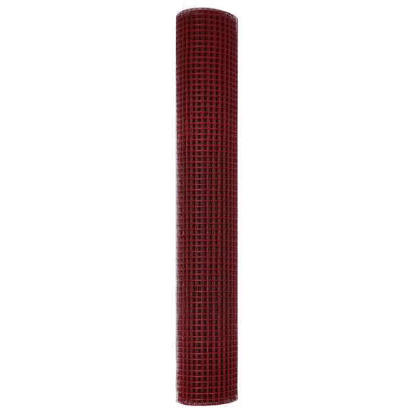 Grote foto vidaxl geperforeerd draadhek rood 1 5x25 m staal tuin en terras hekken en schuttingen