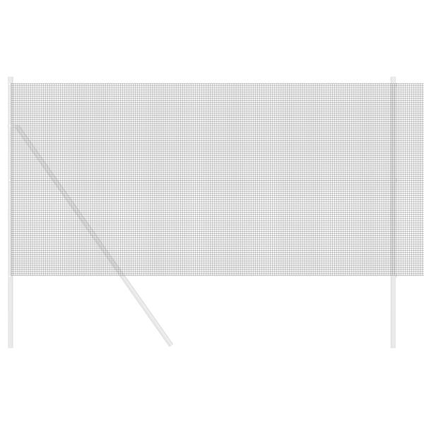 Grote foto vidaxl gelast draadhek grijs 1 4 x 50 m staal tuin en terras hekken en schuttingen