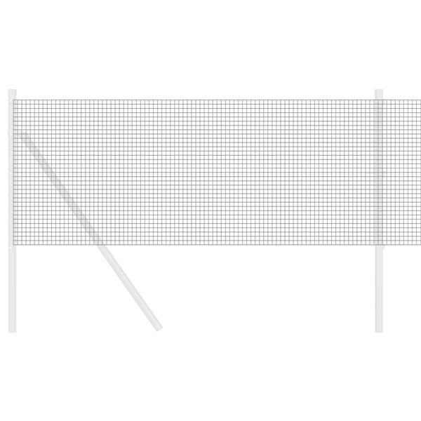 Grote foto vidaxl gelast draadhek grijs 0 5x50 m staal tuin en terras hekken en schuttingen