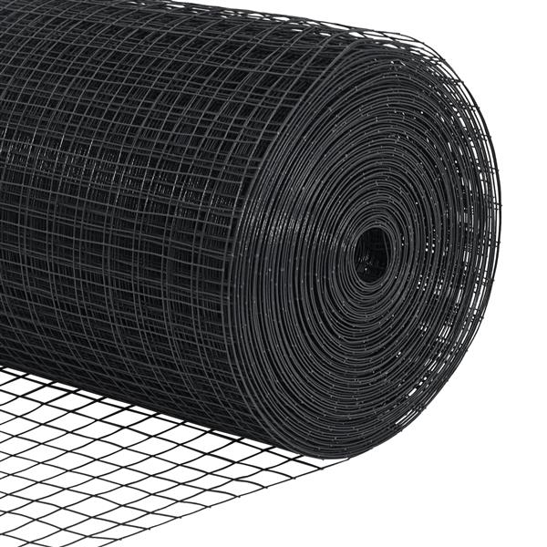 Grote foto vidaxl gelast draadhek grijs 1 4x10 m staal tuin en terras hekken en schuttingen