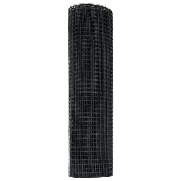 Grote foto vidaxl gelast draadhek grijs 0.4x10 m staal tuin en terras hekken en schuttingen