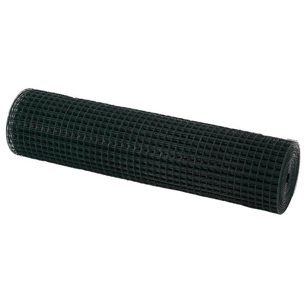 Grote foto vidaxl gelast draadhek groen 0.4x25 m staal tuin en terras hekken en schuttingen