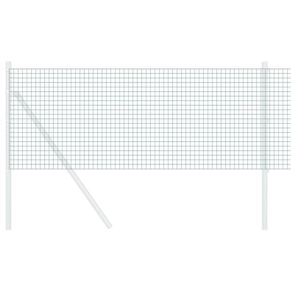 Grote foto vidaxl gelaste draadomheining groen 0.8x10 m staal tuin en terras hekken en schuttingen