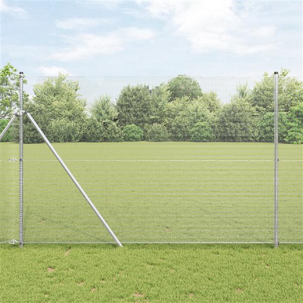 Grote foto vidaxl gelast draadhek 1 5x50 m gegradeerd staal tuin en terras hekken en schuttingen