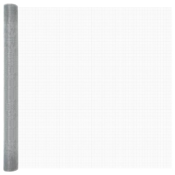 Grote foto vidaxl gelast draadhek 1 5x50 m gegradeerd staal tuin en terras hekken en schuttingen