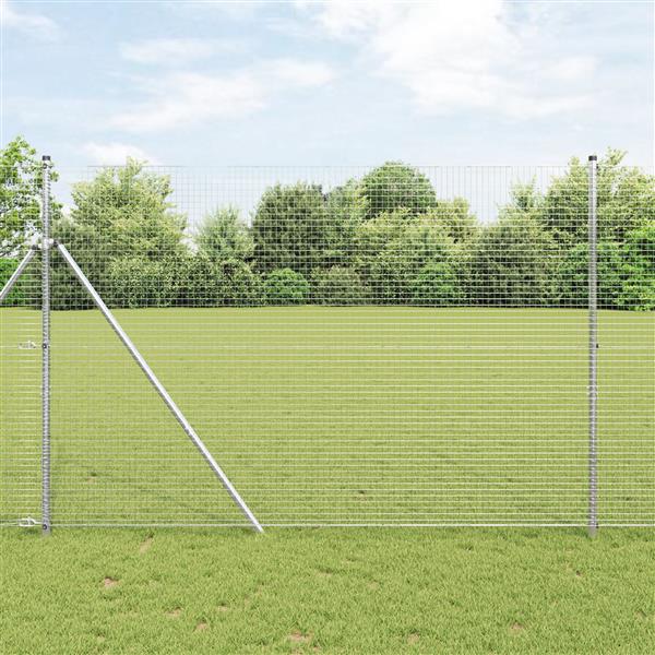 Grote foto vidaxl gegalvaniseerd staal gelaste draadhek 1 6x10 m tuin en terras hekken en schuttingen
