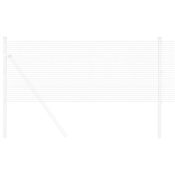 Grote foto vidaxl gelast draadhek 0.8x10 m gegalvaniseerd staal tuin en terras hekken en schuttingen