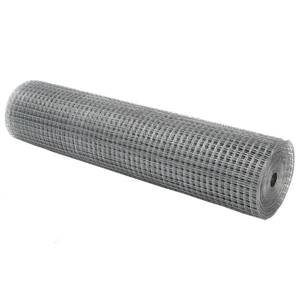 Grote foto vidaxl gelast draadhek 0.8x10 m gegalvaniseerd staal tuin en terras hekken en schuttingen
