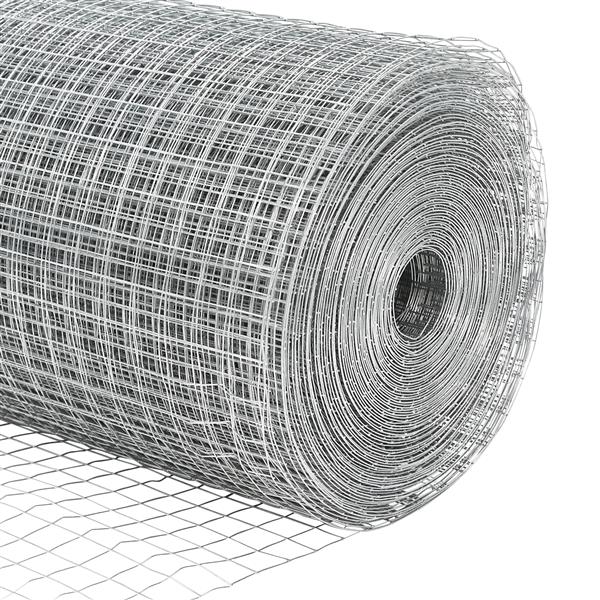 Grote foto vidaxl gelast draadhek 0.8x10 m gegalvaniseerd staal tuin en terras hekken en schuttingen