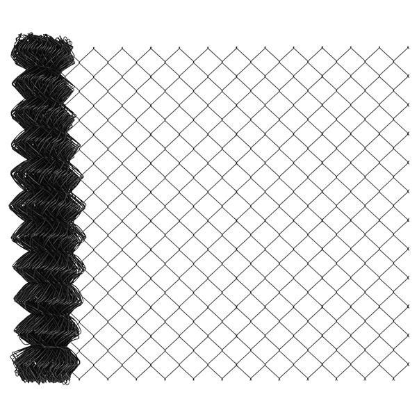 Grote foto vidaxl keten link hek grijs 1.2x25 m staal tuin en terras hekken en schuttingen