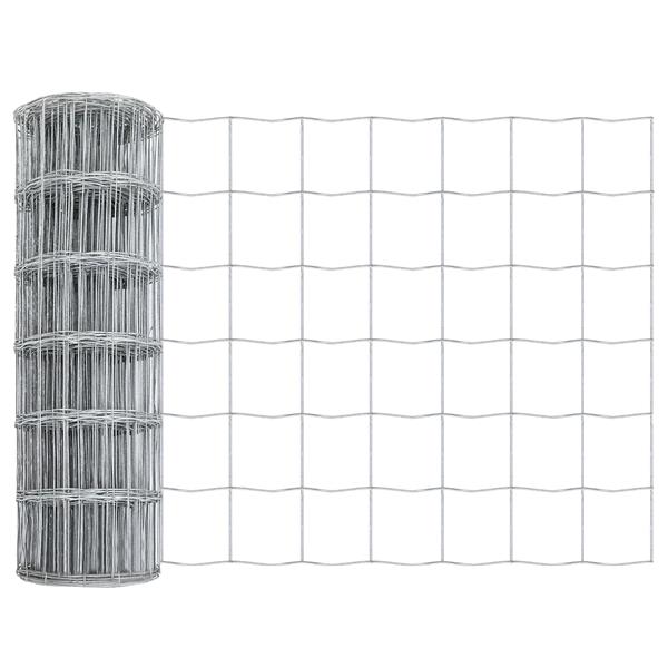 Grote foto vidaxl euro hek 0 4x25 m warmverzinkt staal tuin en terras hekken en schuttingen