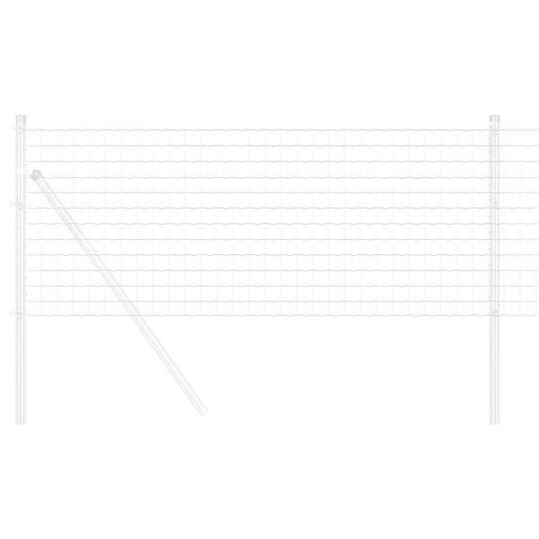 Grote foto vidaxl euro hek 0.4x25 m gegalvaniseerd staal tuin en terras hekken en schuttingen