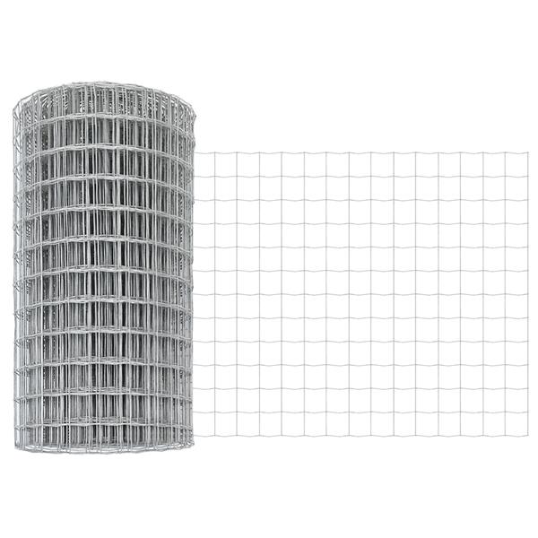 Grote foto vidaxl euro hek 0.4x25 m gegalvaniseerd staal tuin en terras hekken en schuttingen