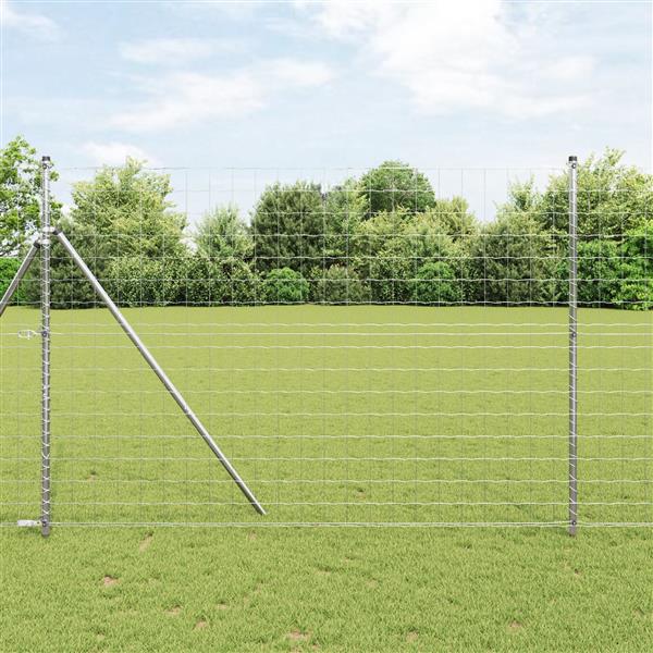 Grote foto vidaxl euro hek 1.6x10 m verzinkte staal tuin en terras hekken en schuttingen