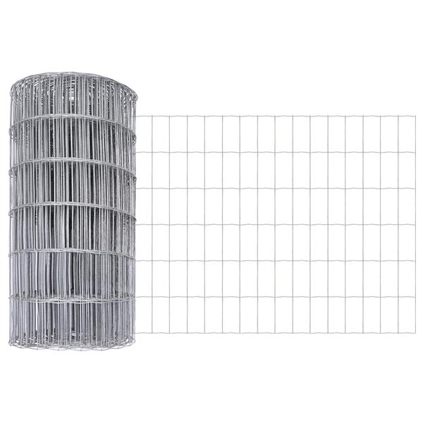 Grote foto vidaxl euro hek 0.8x10 m gegalvaniseerd staal tuin en terras hekken en schuttingen