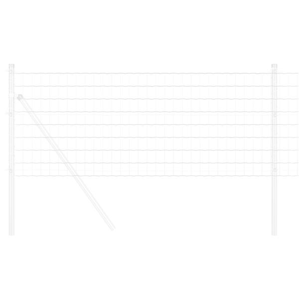 Grote foto vidaxl euro omheining 0.8x10 m ge galvanized staal tuin en terras hekken en schuttingen