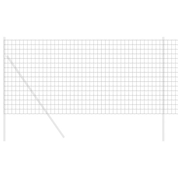 Grote foto vidaxl grijs euro hek 1.4 x 10 m staal tuin en terras hekken en schuttingen