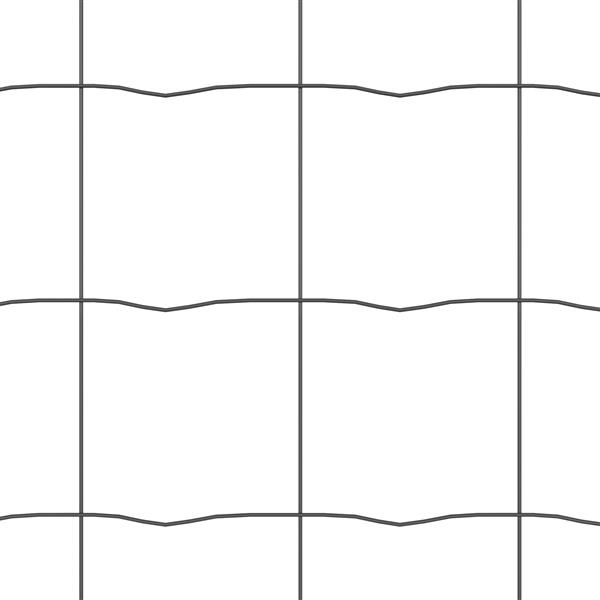 Grote foto vidaxl eurohek grijs 0.6x50 m staal tuin en terras hekken en schuttingen