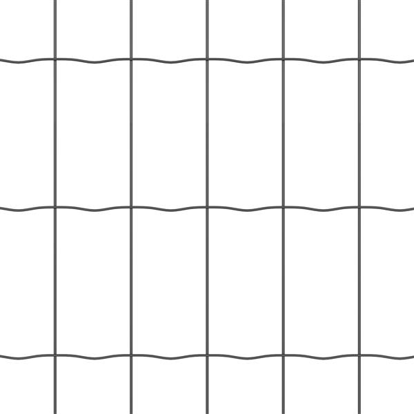 Grote foto vidaxl euro hek grijs 0.4x25 m staal tuin en terras hekken en schuttingen