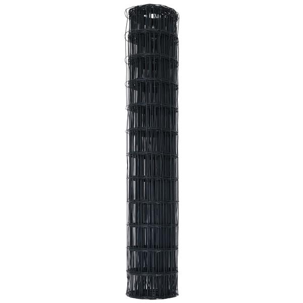 Grote foto vidaxl euro omheining grijs 1.4x10 m staal tuin en terras hekken en schuttingen
