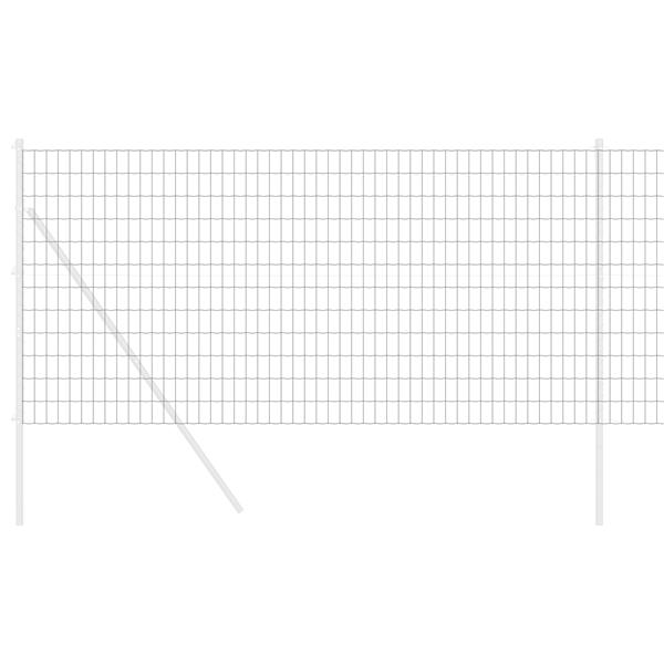 Grote foto vidaxl euro hek grijs 1x10 m staal tuin en terras hekken en schuttingen