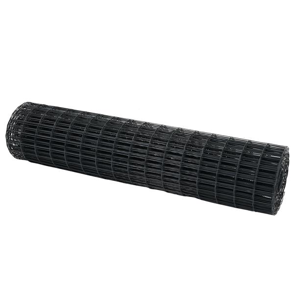Grote foto vidaxl euro hek grijs 1.2x10 m staal tuin en terras hekken en schuttingen