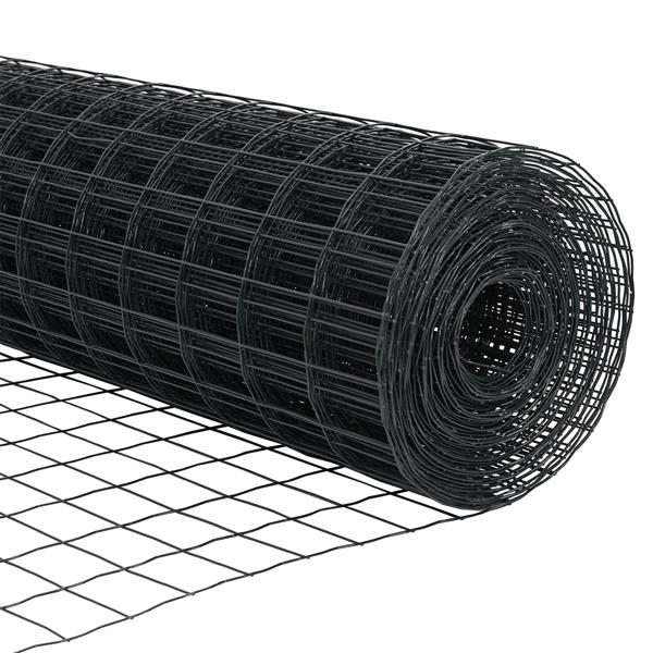 Grote foto vidaxl euro hek grijs 1.2x10 m staal tuin en terras hekken en schuttingen