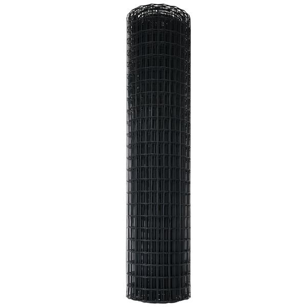 Grote foto vidaxl euro schutting grijs 1x10 m staal tuin en terras hekken en schuttingen