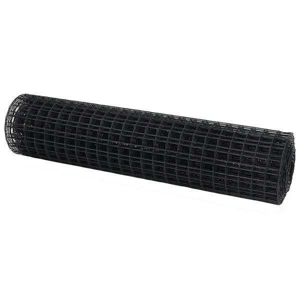 Grote foto vidaxl euro hek grijs 1.4x10 m staal tuin en terras hekken en schuttingen