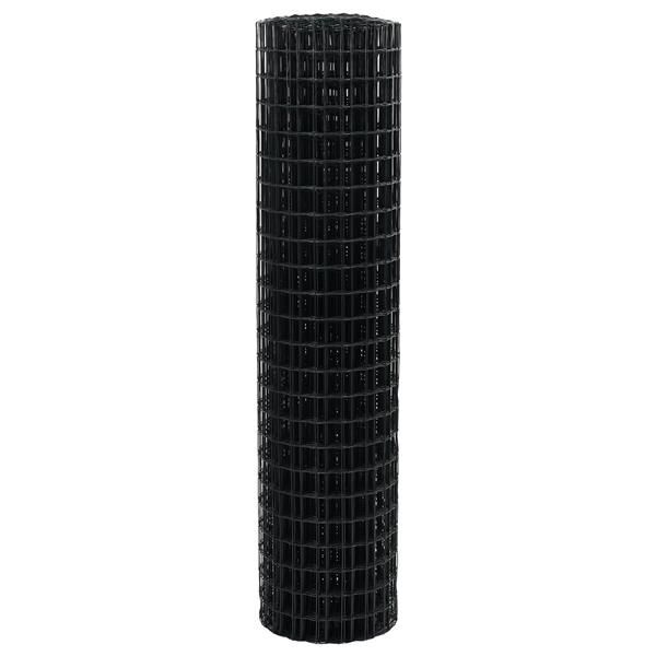 Grote foto vidaxl euro hek grijs 1.4x10 m staal tuin en terras hekken en schuttingen