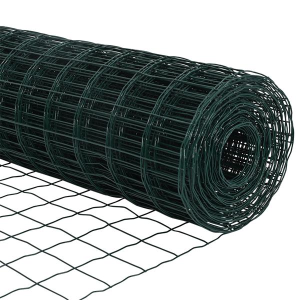 Grote foto vidaxl euro hek groen 0 6x10 m staal tuin en terras hekken en schuttingen